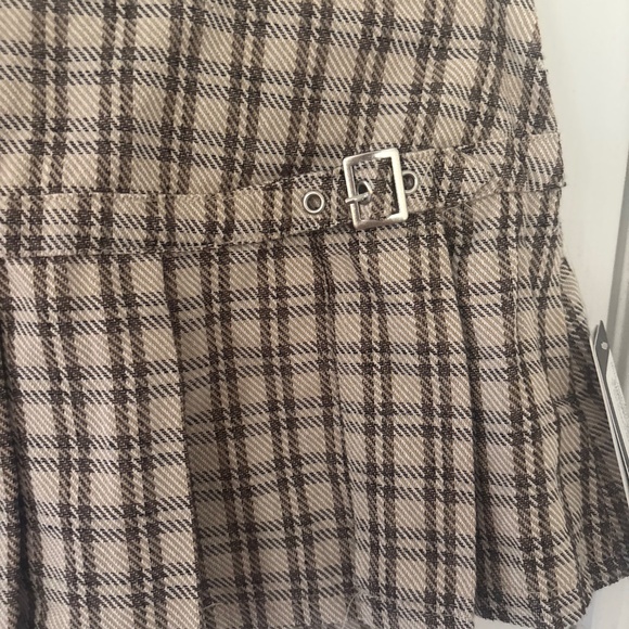Madden Girl Micro Skort Plaid Buckle Y2K punk L - Picture 3 of 6